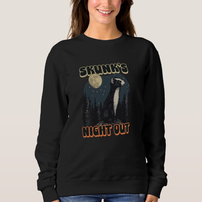 Sudadera Skunk's Night Out Design Skunk (Anverso)