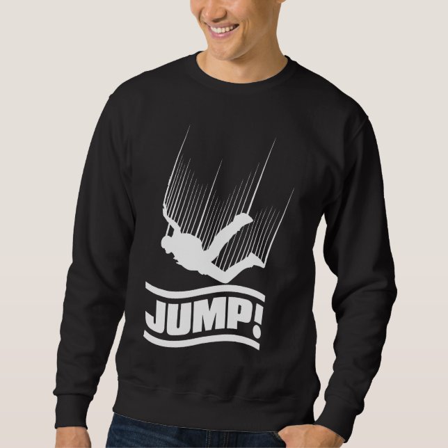 Sudadera Skydive Skydiving Paraglider Freefall Jump (Anverso)