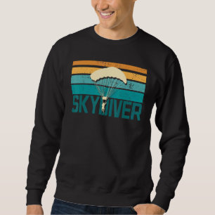 Sudadera Skydiver Skydiving Retro Vintage