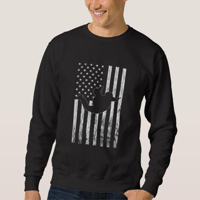 Sudadera Skydiving American Skydiver Parachuting Paraglidin (Anverso)
