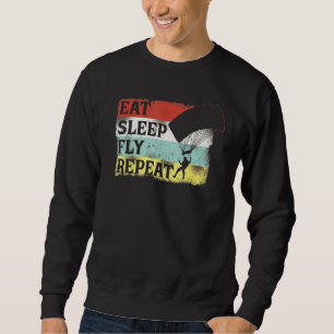 Sudadera Skydiving Eat Sleep Fly Repetir Paracaídas Parapen