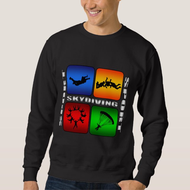 Sudadera Skydiving espectacular (Anverso)