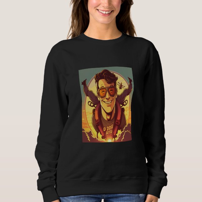 Sudadera Skydiving Instructor Sunset Skydiving Dad  1 (Anverso)