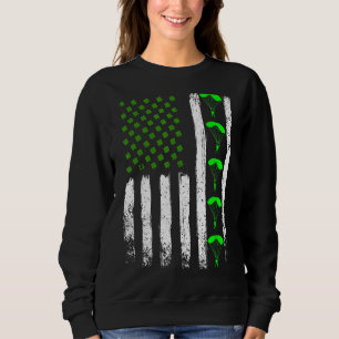 Sudadera Skydiving St Patrick's Day Vintage irlandés