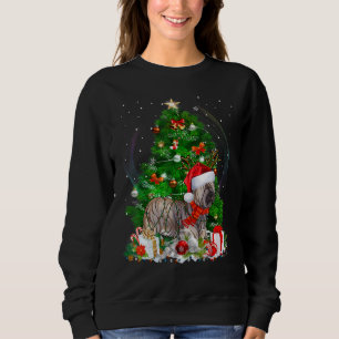 Sudadera Skye Terrier Árbol de Navidad Luz Pajama Perro Nav