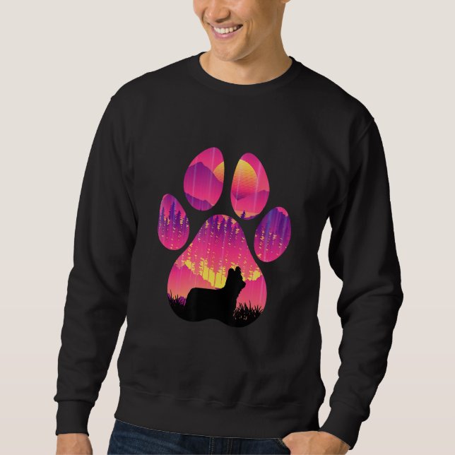 Sudadera Skye Terrier Paw Mom Dad Dog  Women Men (Anverso)
