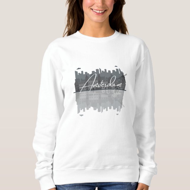 Sudadera Skyline de Ámsterdam (Anverso)