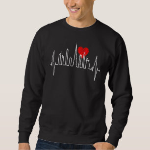 Sudadera Skyline Heartbeat Burj Khalifa UAE Silhouett