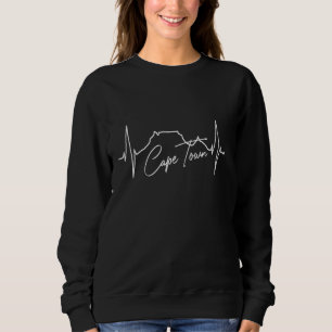 Sudadera Skyline Heartbeat de Ciudad del Cabo Ama a la tabl
