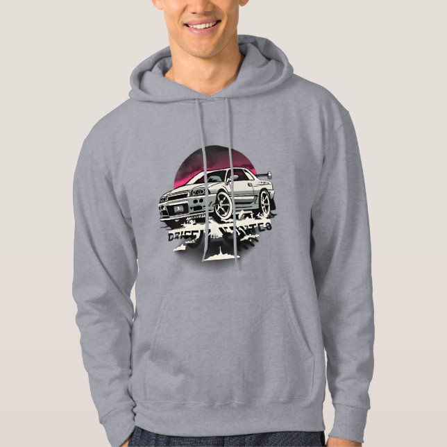 Sudadera Skyline Nissan R34: Zen Drive | Hoodie (Anverso)