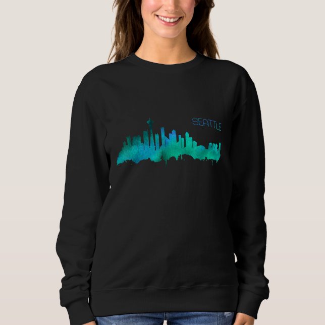 Sudadera Skyline Seattle (Anverso)