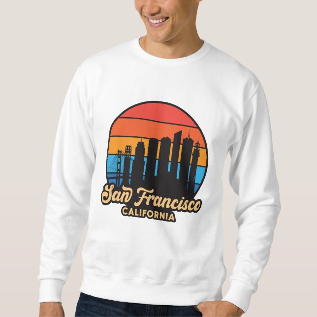 Sudadera Skyline Sunset de San Francisco (Anverso)