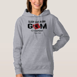 Sudadera Sleep Eat Work Gym Repeat typography design