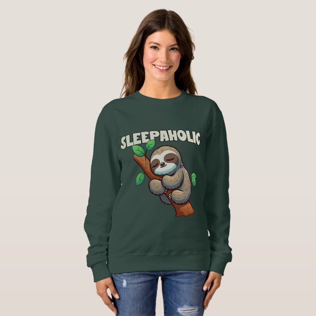 Sudadera Sleepaholic - Amantes del sueño - Locura durmiente (Anverso completo)