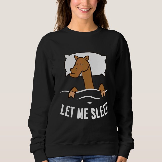 Sudadera Sleeping Camel Let Me Sleep Cute Napping Camel (Anverso)