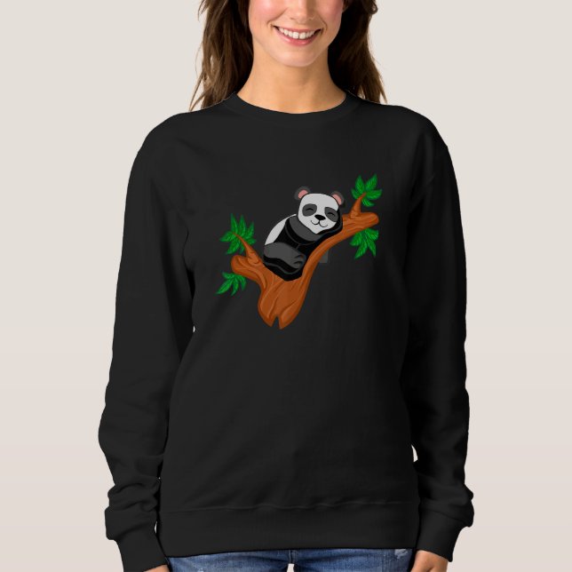 Sudadera Sleeping Panda Cute Sleeping Panda Bears (Anverso)