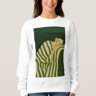 Sudadera Sleeping Woman on Green Couch