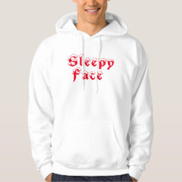 Sudadera Sleepy Face: Blanco - Camisas sudorosas básicas