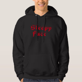 Sudadera Sleepy Face: negro - sudadero capuchón básico