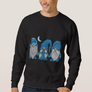Sudadera Sleepy Gnomes Winter Moon Gnomes Pajamas Gnomes