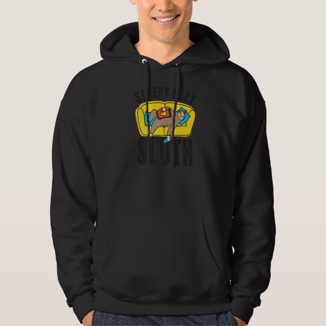 Sudadera Sleepy Lazy Sloth Cute Animal Funny Sloth (Anverso)