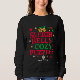 Sudadera Sleigh Bells & Cozy Puzzles Festive Holiday Gift