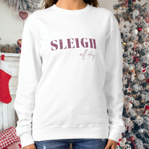 Sudadera Sleigh Minimalista rosado todo el día