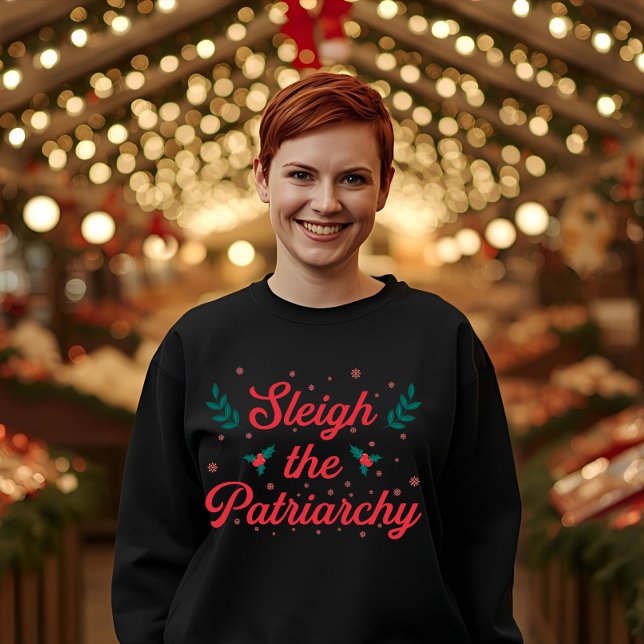 Sudadera Sleigh The Patriarchy Feminist Christmas (Subido por el creador)