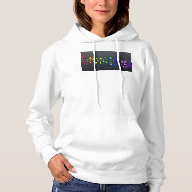 Sudadera SlipperyJoe amor burbujas rojo naranja verde amari (Anverso)