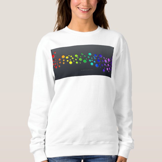 Sudadera SlipperyJoe amor burbujas rojo naranja verde amari (Anverso)