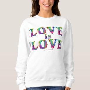 Sudadera SlipperyJoe el amor es amor goteando derretido din