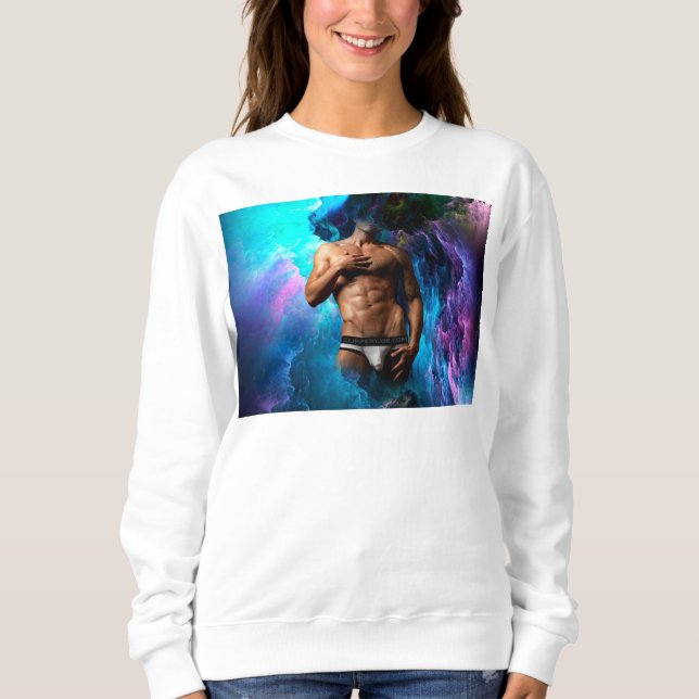 Sudadera SlipperyJoe hombre muscular macizo de ropa interio (Anverso)