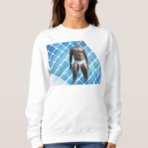Sudadera SlipperyJoe hombre muscular seis empates abs macho
