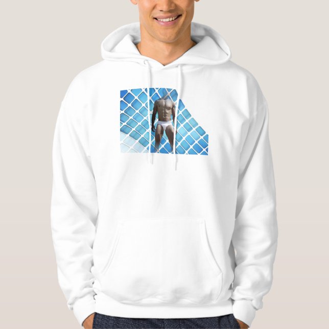 Sudadera SlipperyJoe hombre muscular seis empates abs macho (Anverso)