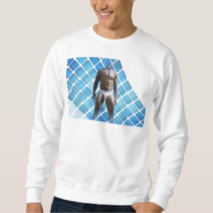 Sudadera SlipperyJoe musculoso hombre abdominales six-pack 