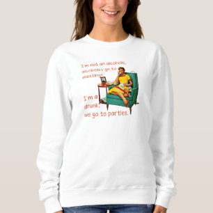 Sudadera SlipperyJoe socializando bebiendo fiesta vintage m