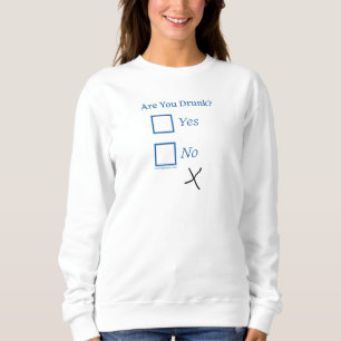 Sudadera SlipperyJoe's estás borracho humorístico ligeramen