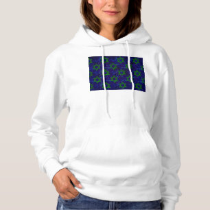 Sudadera SlipperyJoe's Hanukkah filas verdes Estrellas de D