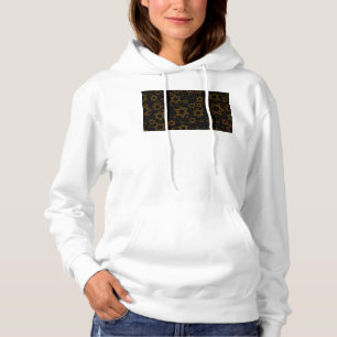 Sudadera SlipperyJoe's Hanukkah Star David artístico 