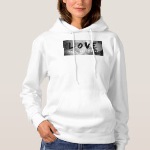 Sudadera SlipperyJoe's Love no tiene color que diga blanco