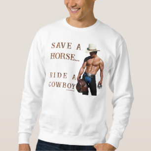 Sudadera SlipperyJoe's Save a horse Ride A Cowboy gorra mus