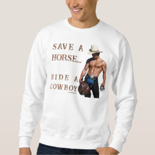 Sudadera SlipperyJoe's save horse montar paja cowboy gorra 