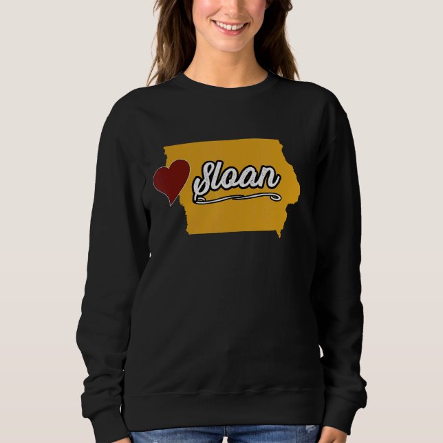 Sudadera SLOAN IOWA IA USA  Cute Souvenir Merch  US City St (Anverso)