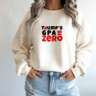 Sudadera Slogan de protesta estudiantil anti Trump rojo neg
