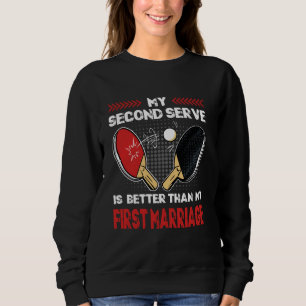 Sudadera Slogan de tenis de mesa para jugar al tenis de mes