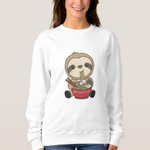 Sudadera Slote Eat Ramen Cute Kawaii Noodle Sloth