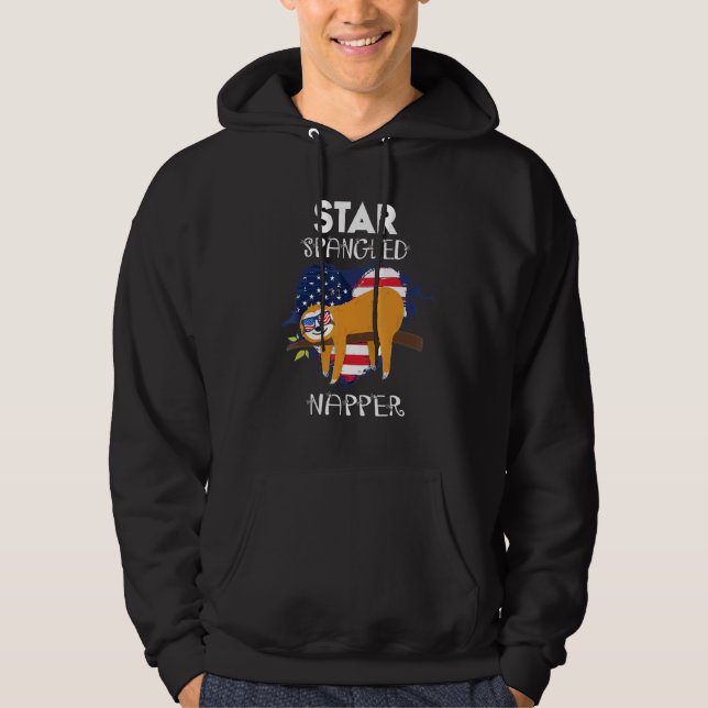 Sudadera Sloth 4 De Julio Estrella Napper (Anverso)