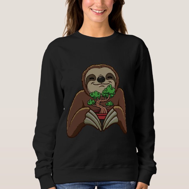 Sudadera Sloth Bonsai Tree (Anverso)