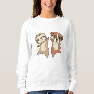 Sudadera Sloth Boxer Dog Animal Avers Niños