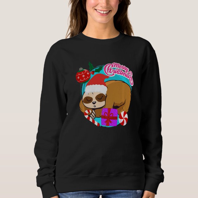 Sudadera Sloth Christmas Merry Christmas (Anverso)